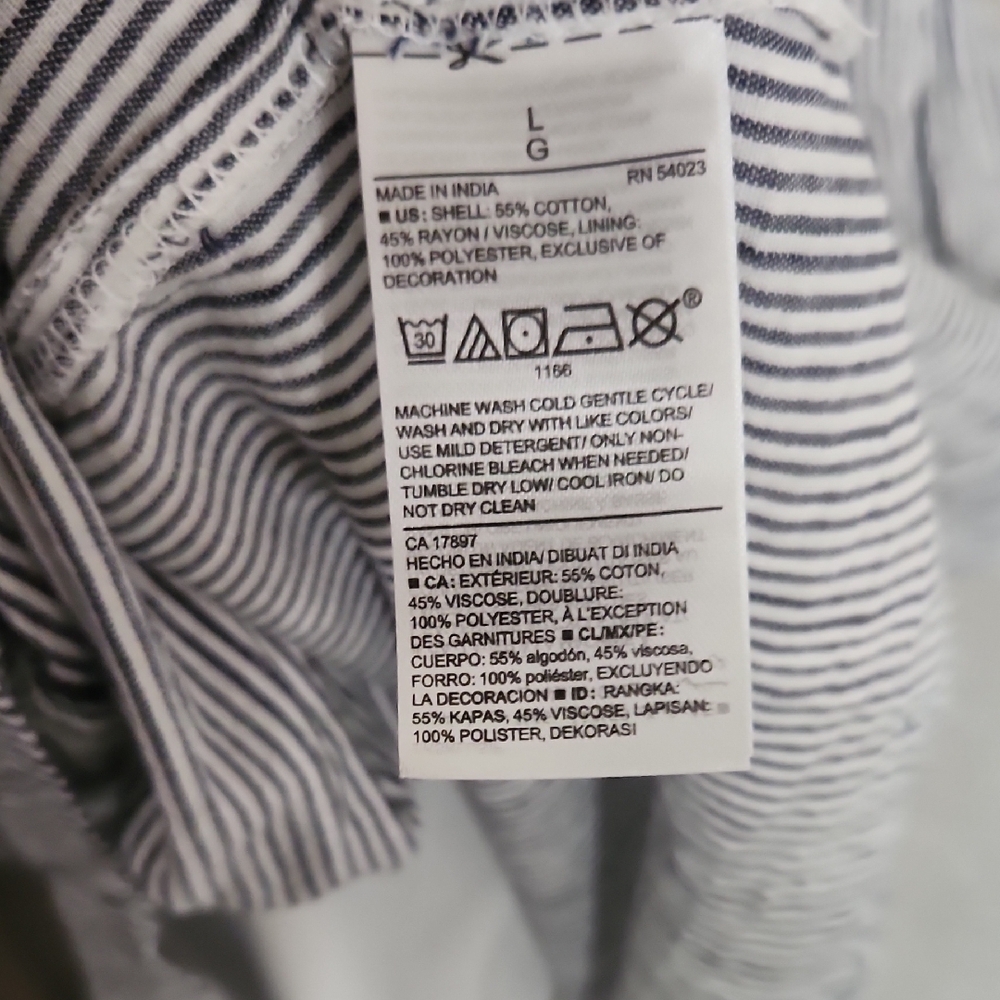 Old Navy Navy and White Striped Dress - Picture 8 of 8